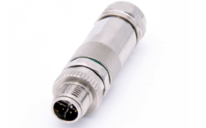 M12 X CODED MALE CONNECTOR, FIELD INSTALLATION, GIGABIT ETHERNET MALE CONNECTOR