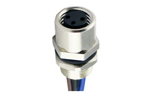 Waterproof M8 rear lock nut sensor connector