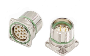  M23 panel flange connector waterproof