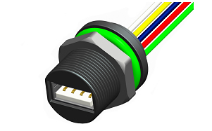 防水USB 母头座PCB连接器