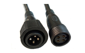 LED 4 core male and female plug waterproof cable LED 4芯公母对插防水线