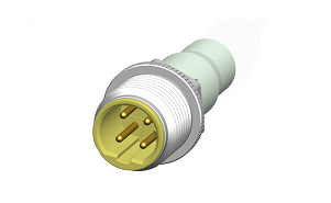 M12 D-type 4-core male waterproof connector