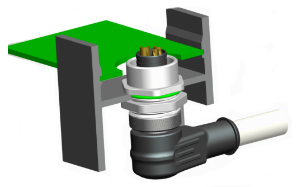 Application of non-standard narrow space single right angle connection